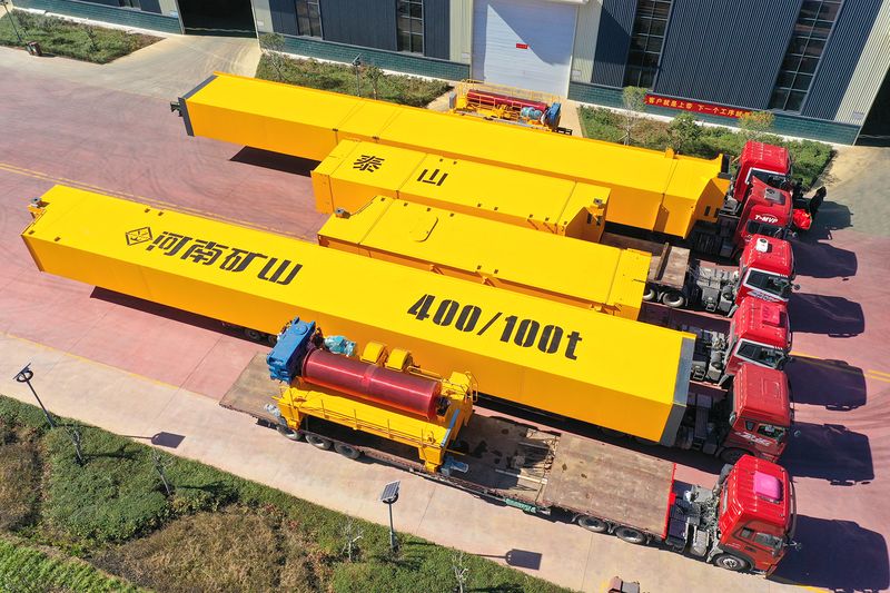 河南礦山400噸新型雙梁起重機(jī)，發(fā)車(chē)！