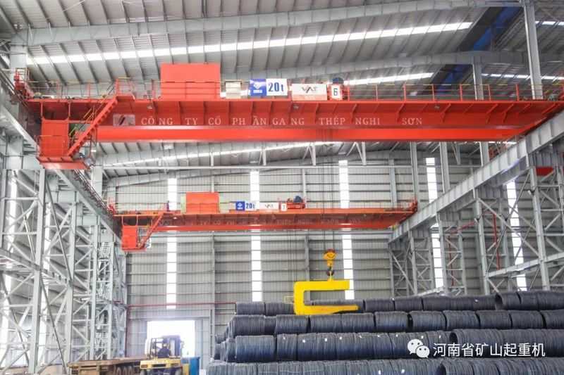 河南礦山60臺(tái)起重設(shè)備助力越南宜山鋼鐵集團(tuán)建設(shè)！